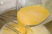 Sponge cake with banana soufflé, recipe with photo