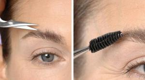 Technique for giving eyebrows a beautiful shape at home